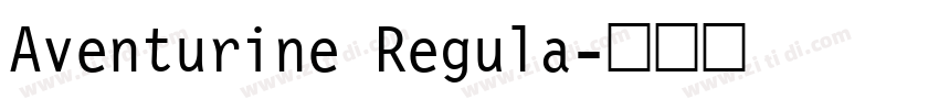 Aventurine Regula字体转换